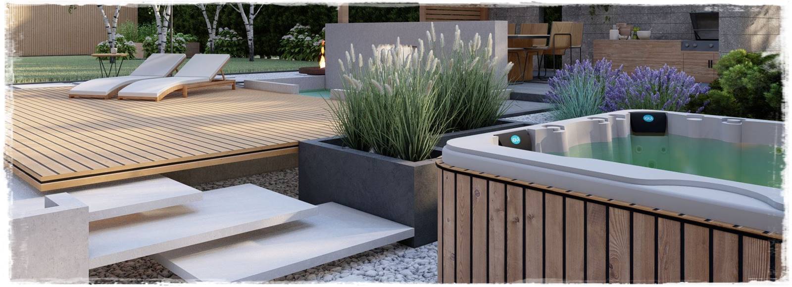 Jacuzzi w ogrodzie 3