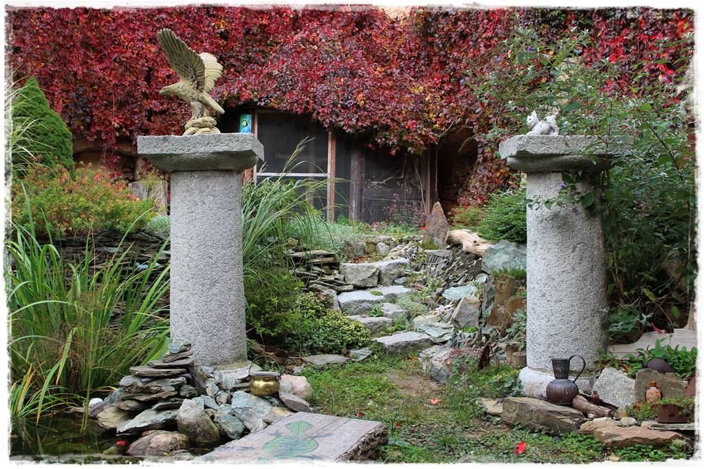 Aranżacja ściany w ogrodzie 30b