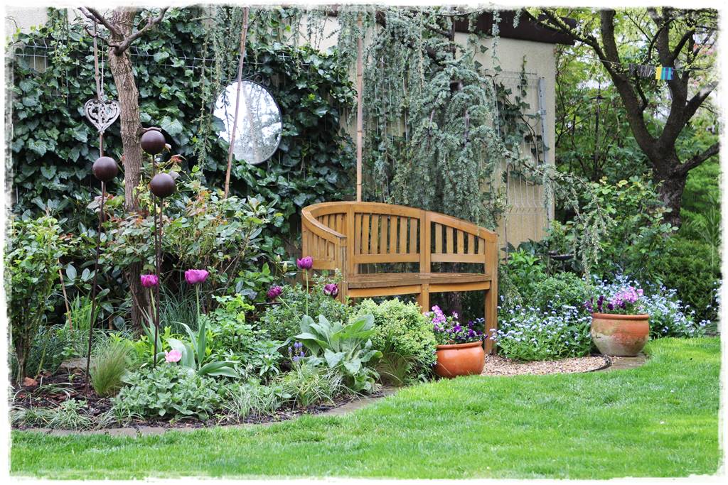 Aranżacja ściany w ogrodzie 40c