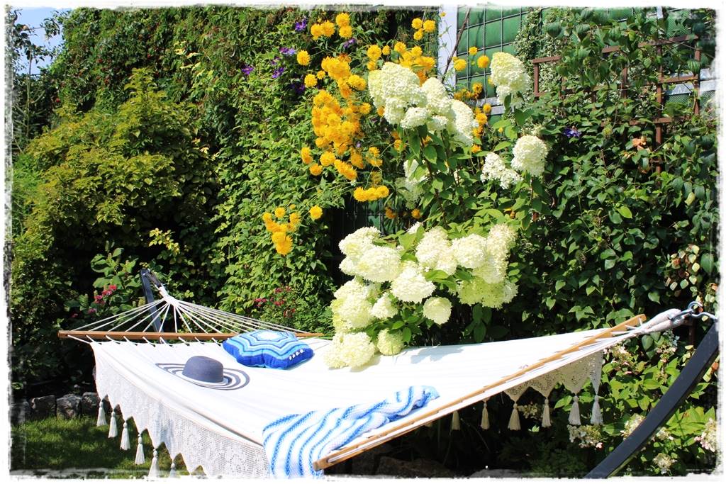 Hamak w ogrodzie 12 Hamak w ogrodzie 12