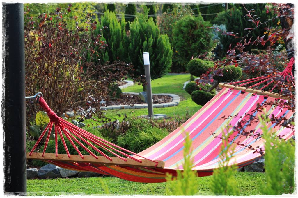 Hamak w ogrodzie 3
