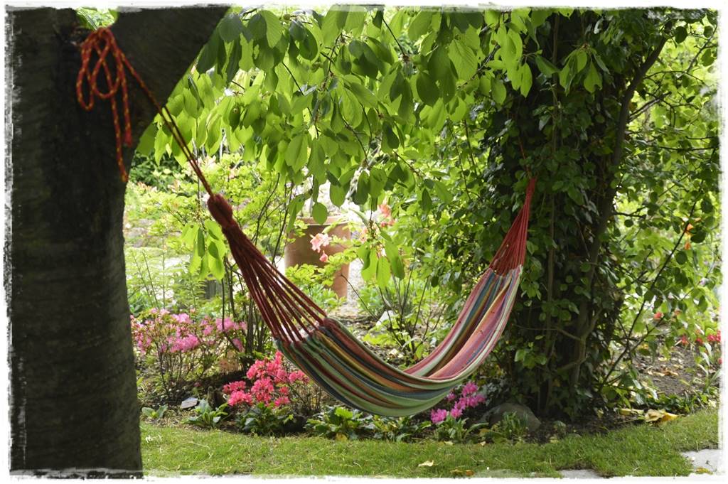 Hamak w ogrodzie 8