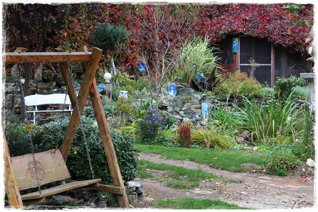 Huśtawka w ogrodzie aranżacje 10b Huśtawka w ogrodzie aranżacje 10b