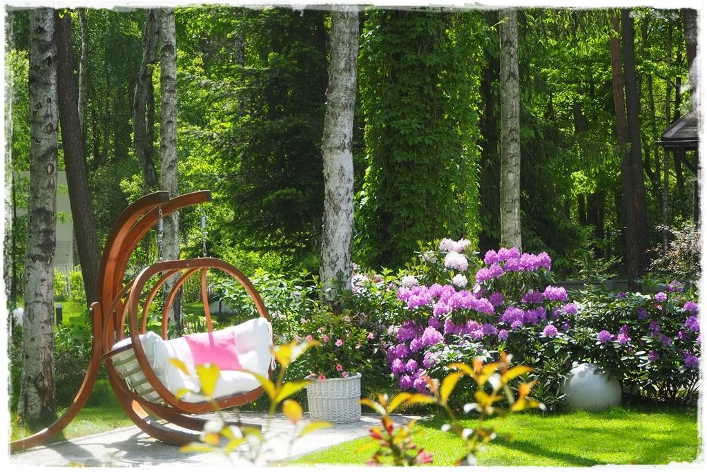 Huśtawka w ogrodzie aranżacje 7c Huśtawka w ogrodzie aranżacje 7c