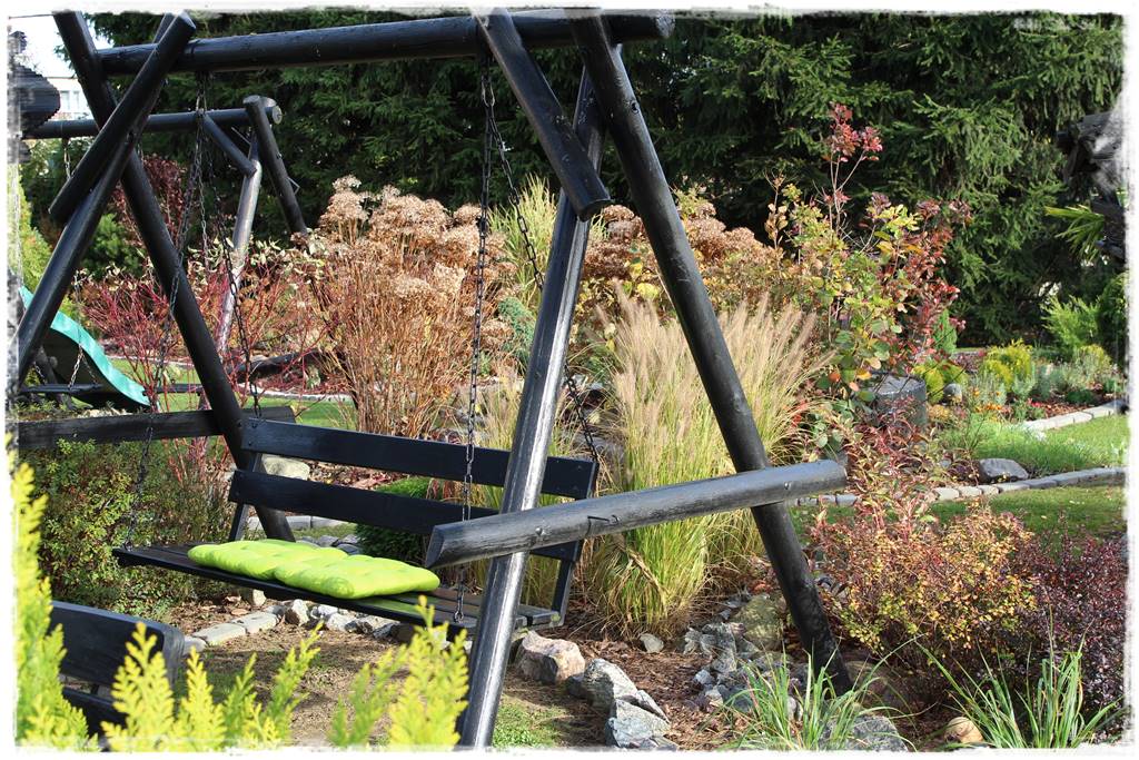 Huśtawka w ogrodzie aranżacje 9 Huśtawka w ogrodzie aranżacje 9