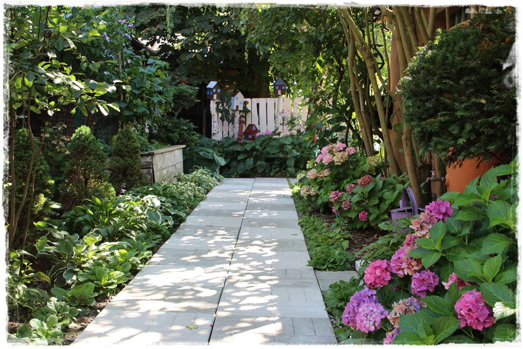 Pomysł na ścieżkę w ogrodzie 3d