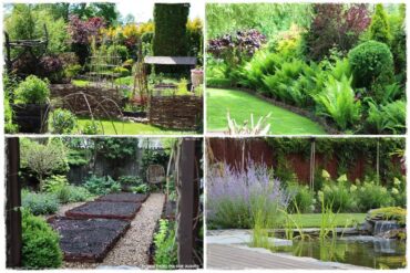 Płotki wiklinowe w ogrodzie 1