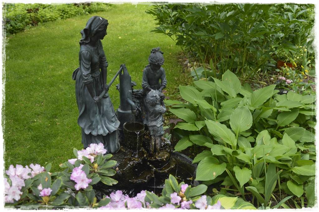 Fontanna w ogrodzie aranżacje 10f Fontanna w ogrodzie aranżacje 10f