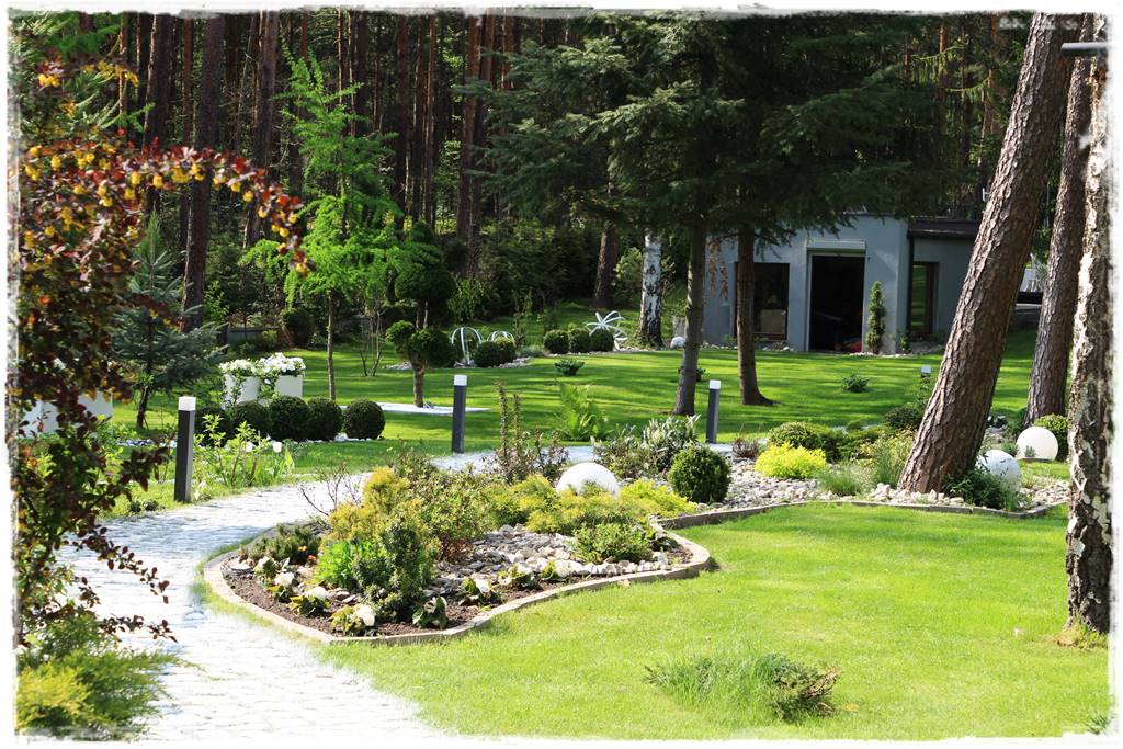 Kora kamienna w ogrodzie aranżacje 50