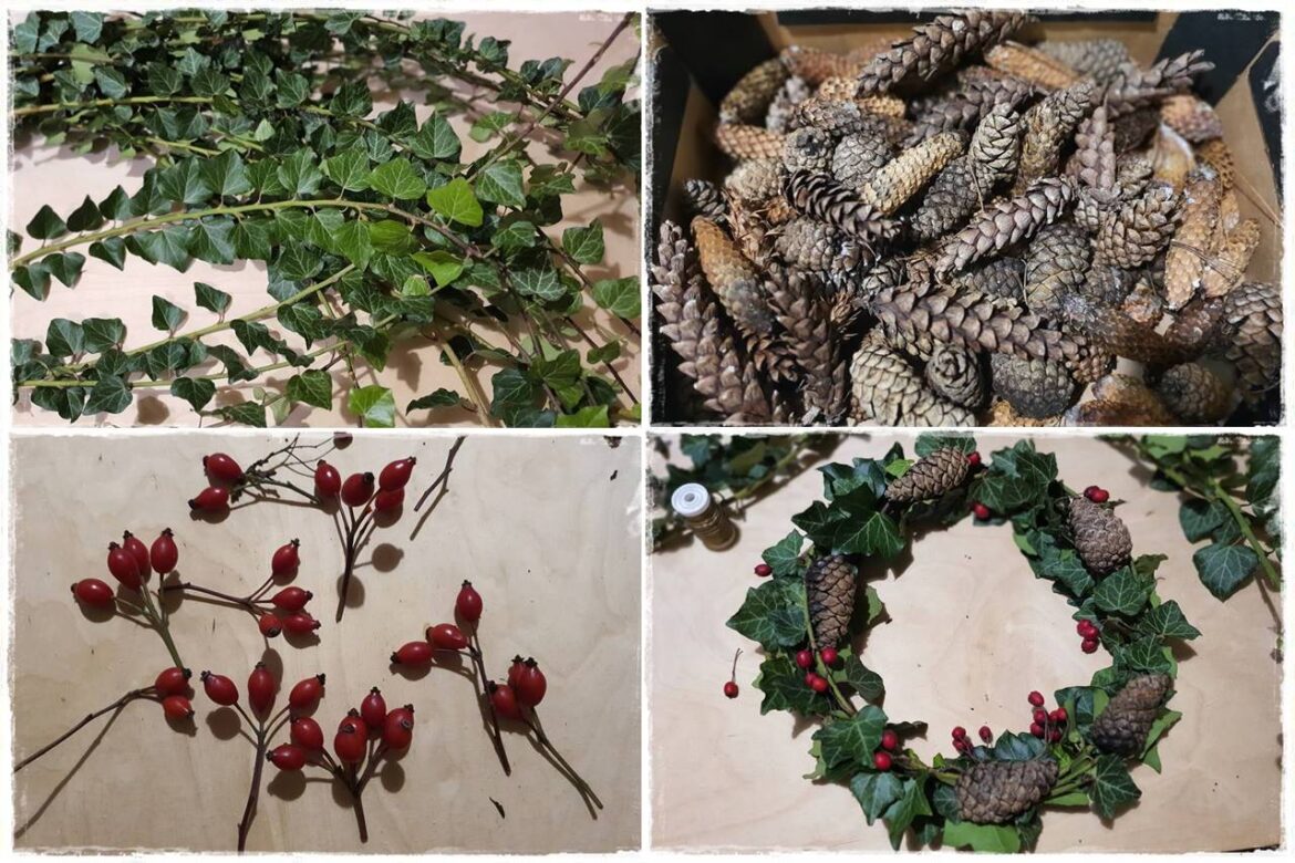 Jak zrobić wieniec bożonarodzeniowy 1