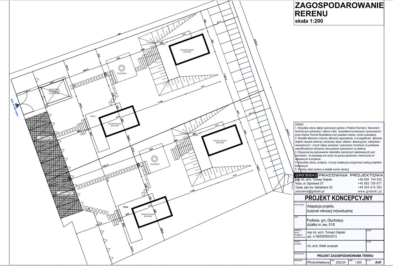 plan zagospodarowania terenu 8