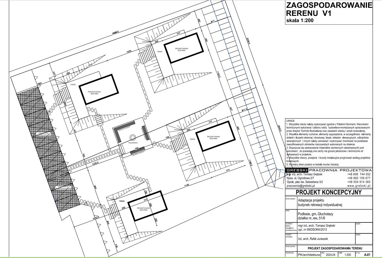 plan zagospodarowania terenu 9