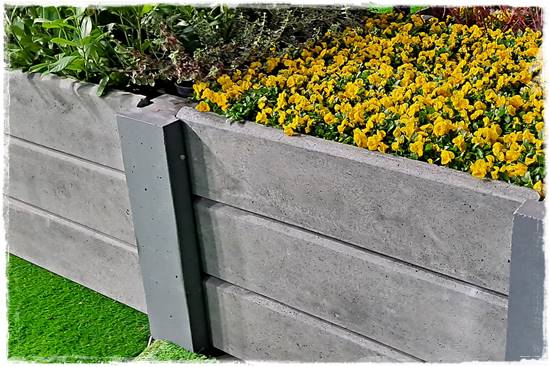 Podwyższone grządki betonowe 20