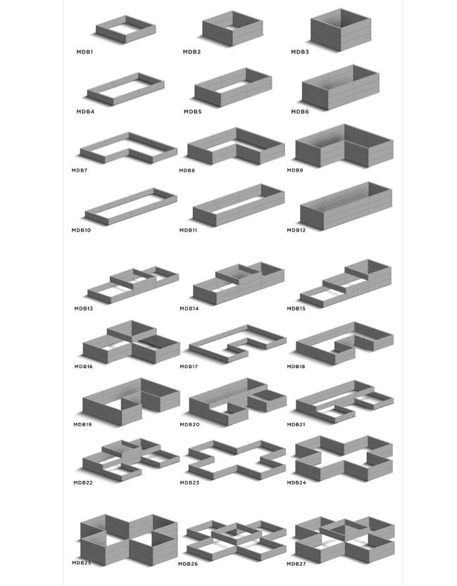 Podwyższone grządki betonowe 21