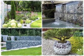 dekoracje ogrodowe z gabionów 0