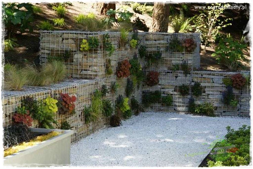 dekoracje ogrodowe z gabionów 16