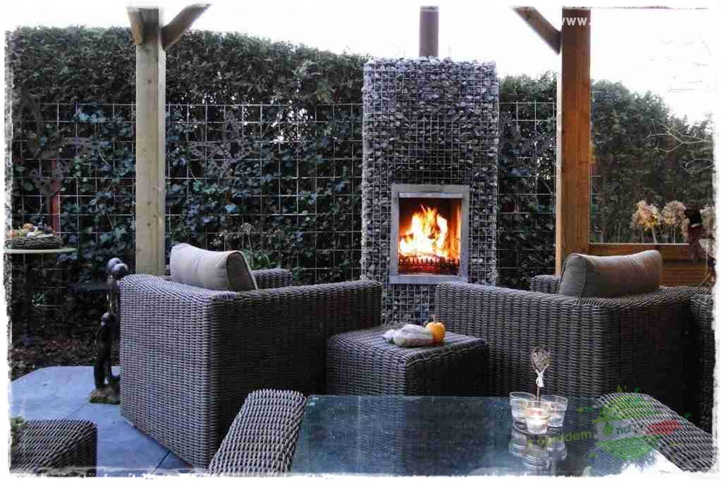 dekoracje ogrodowe z gabionów 34