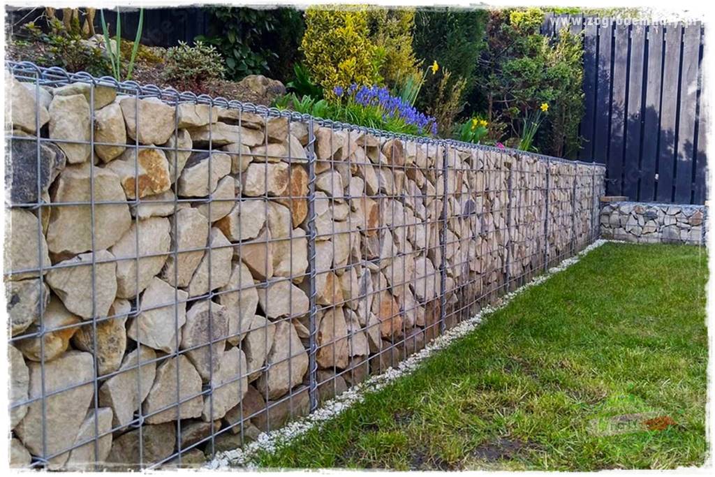 dekoracje ogrodowe z gabionów 5